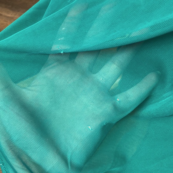 Midnight Velvet Emerald Green Draped Goddess Gown Dress 12 - Picture 10 of 10